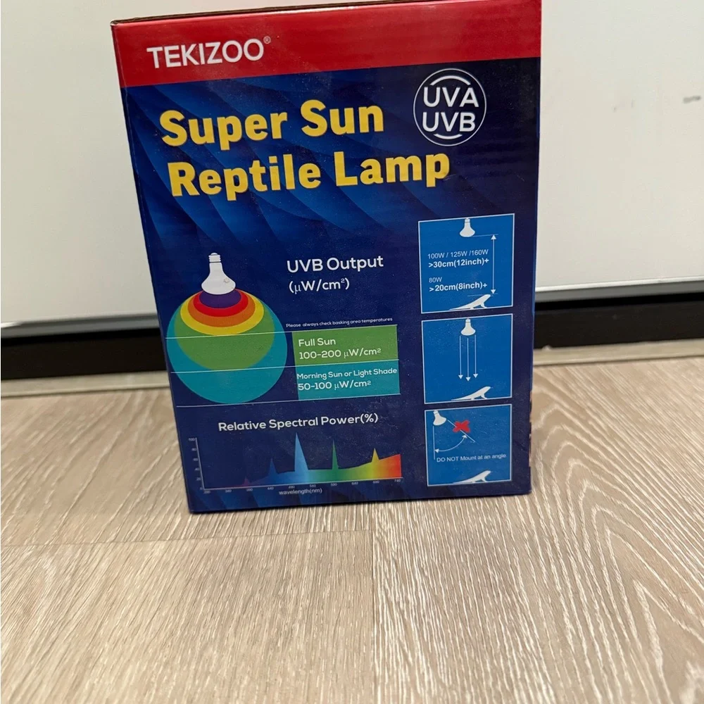 Reptile lamp 100W UVA UVB lightbulb
